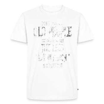Ne pissez pas les vieux - T-shirt Premium bio Homme - blanc - Devant - Nico (187cm)