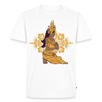 Cambodge Tradition Danse Khmer Apsara I Cadeau - T-shirt Premium bio Homme - blanc - Devant - Nico (187cm)