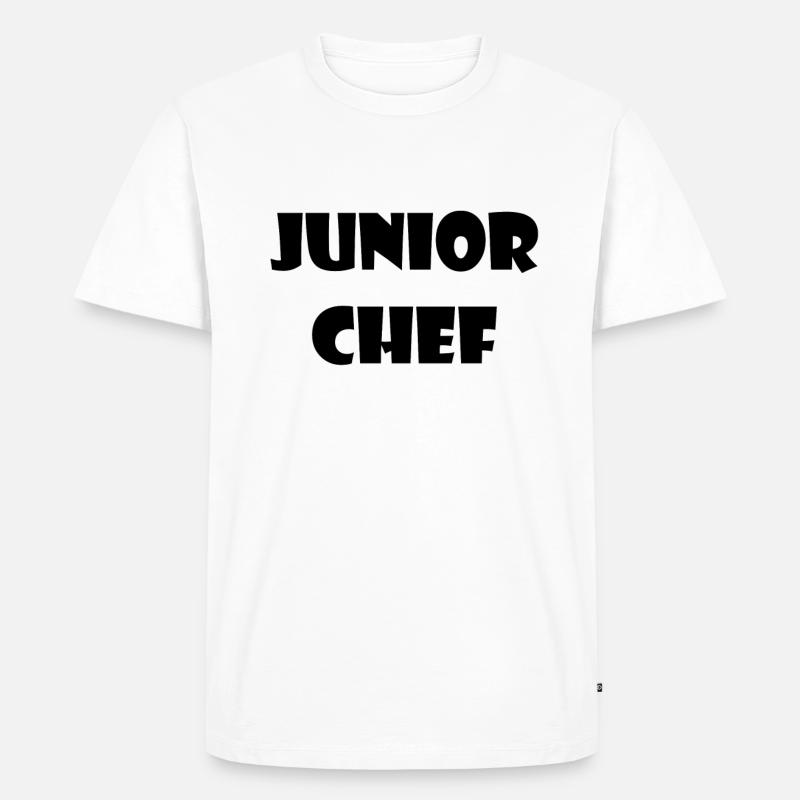 juniorchef - Männer Premium Bio T-Shirt - Weiß