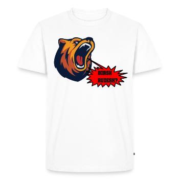 Russian to English its time in Russia for Borscht - Men's Premium Organic T-Shirt - white - Front - Nico (187cm)
