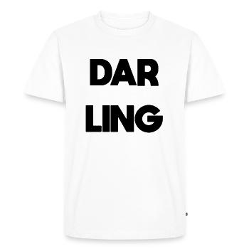 DARLING - T-shirt Premium bio Homme - blanc - Devant - Nico (187cm)