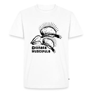 Dionaea muscipula. Plantes carnivores. - T-shirt Premium bio Homme - blanc - Devant - Nico (187cm)