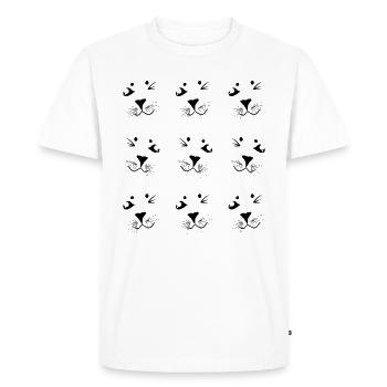 crawl - T-shirt Premium bio Homme - blanc - Devant - Nico (187cm)