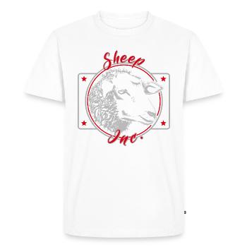 Sheep Inc. - T-shirt Premium bio Homme - blanc - Devant - Nico (187cm)