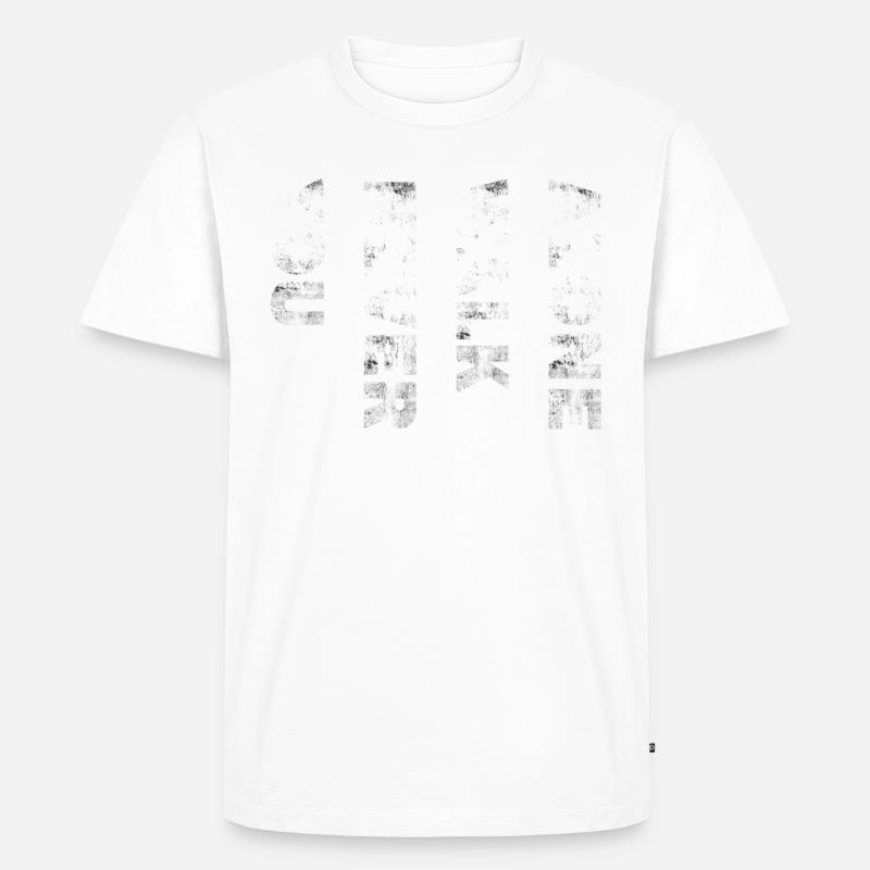 You never walk alone - Männer Premium Bio T-Shirt - Weiß