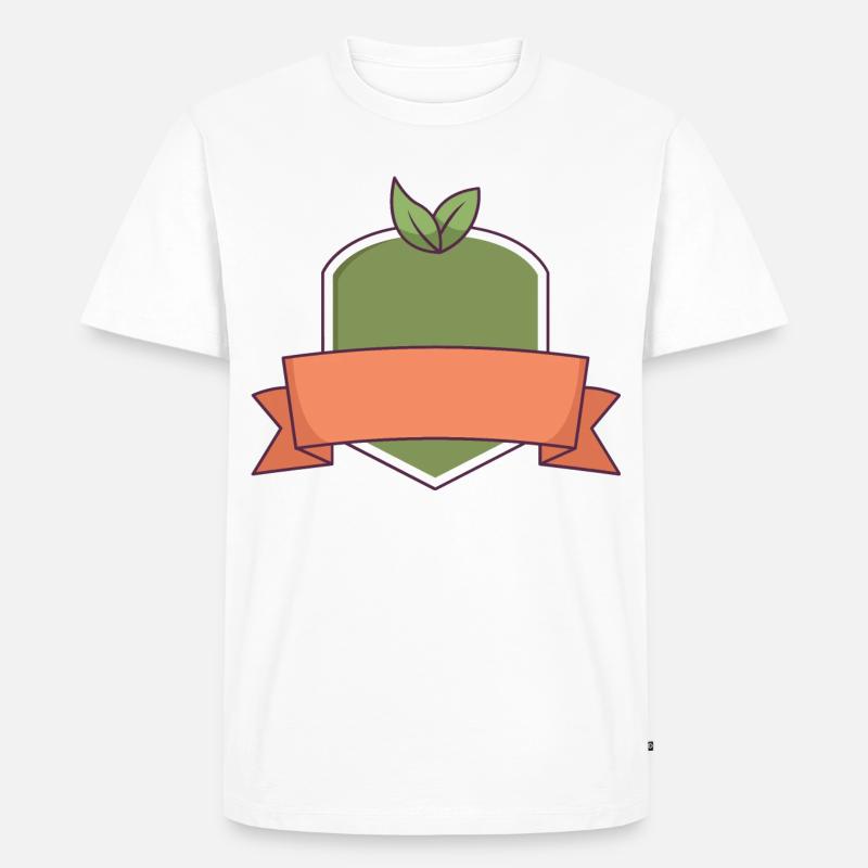 Bio-Logo - Männer Premium Bio T-Shirt - Weiß