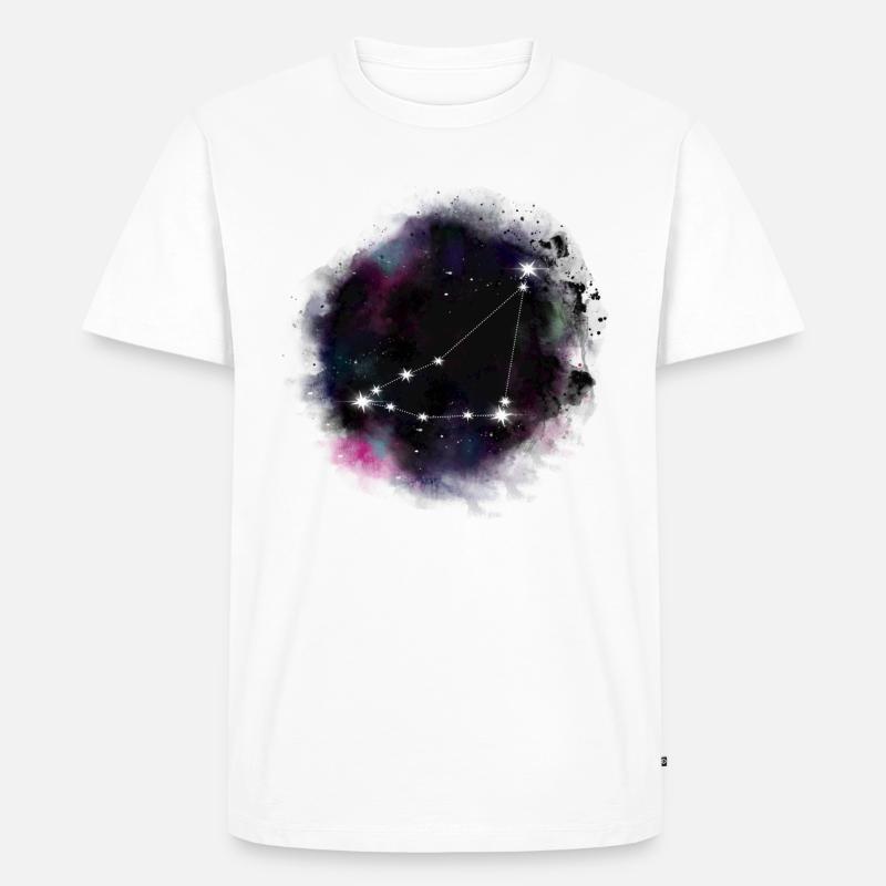 Sternzeichen Steinbock Sternbild Universum - Männer Premium Bio T-Shirt - Weiß