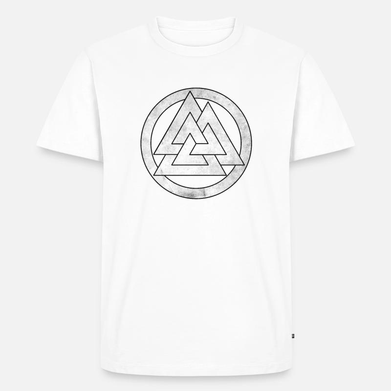 Wikinger Symbol Geschenkidee - Männer Premium Bio T-Shirt - undefined