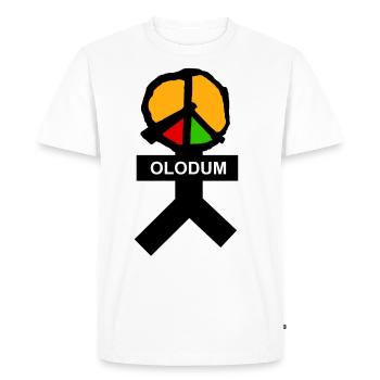 Olodum - Men's Premium Organic T-Shirt - white - Front - Nico (187cm)