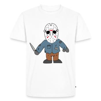 Films d'horreur Films | Film thriller cadeau peur - T-shirt Premium bio Homme - blanc - Devant - Nico (187cm)