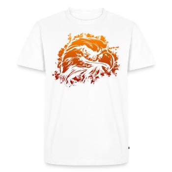 tête d'aigle - T-shirt Premium bio Homme - blanc - Devant - Nico (187cm)