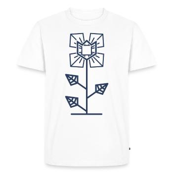 Flower Power - T-shirt Premium bio Homme - blanc - Devant - Nico (187cm)
