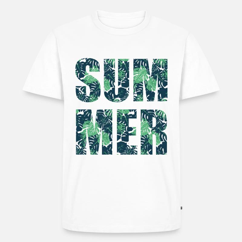 summer - Men's Premium Organic T-Shirt - white