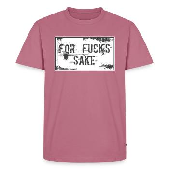 For Fuck’s Sake - Männer Premium Bio T-Shirt - Mauve - Vorne - Nico (187cm)
