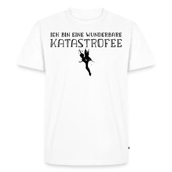 Ich bin eine KatastroFee Katastrophe Fee T-Shirt - Männer Premium Bio T-Shirt - Weiß - Vorne - Nico (187cm)
