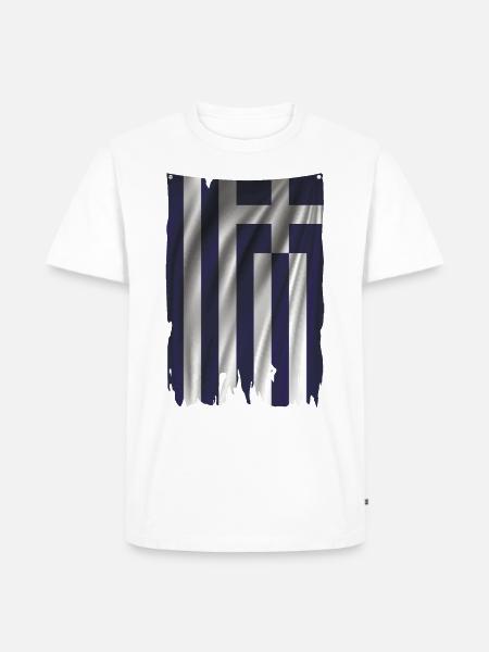 GREEK BANNER - Men's Premium Organic T-Shirt - white