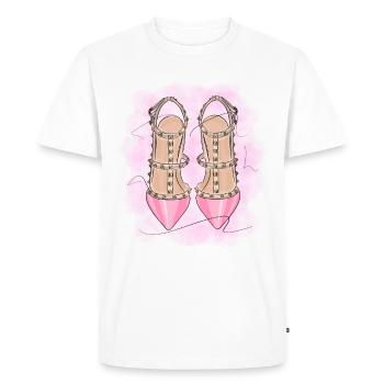 Sexy high heels - Men's Premium Organic T-Shirt - white - Front - Nico (187cm)