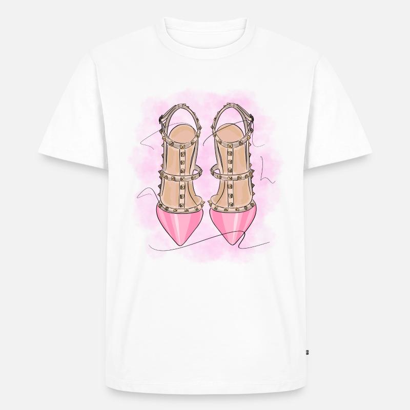 Sexy Highheels - Männer Premium Bio T-Shirt - Weiß