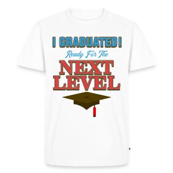 Graduation Next Level - Men's Premium Organic T-Shirt - white - Front - Nico (187cm)