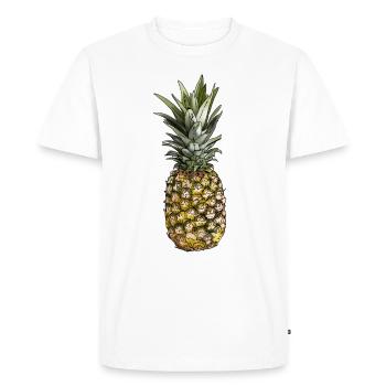 Cool pineapple gift idea for fruits friends - Men's Premium Organic T-Shirt - white - Front - Nico (187cm)