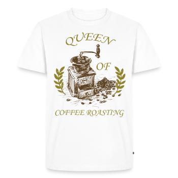 Coffee Roasting Gift Idea - Men's Premium Organic T-Shirt - white - Front - Nico (187cm)