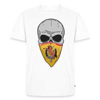 Cowboy Skull Western Wild West - Men's Premium Organic T-Shirt - white - Front - Nico (187cm)