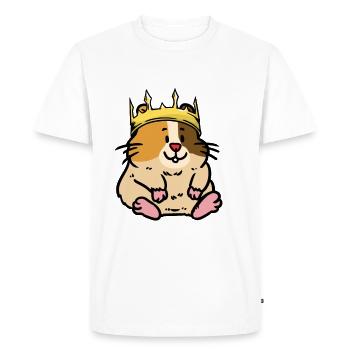 Petit hamster rongeur roi rongeur enfants - T-shirt Premium bio Homme - blanc - Devant - Nico (187cm)