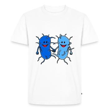 bacteria friendship love infection sick - Men's Premium Organic T-Shirt - white - Front - Nico (187cm)