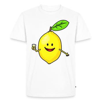 Citron mignon - T-shirt Premium bio Homme - blanc - Devant - Nico (187cm)