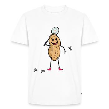 Tennis tennis tennis match de tennis cacahuètes - T-shirt Premium bio Homme - blanc - Devant - Nico (187cm)