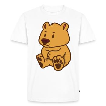 Peluche ours en peluche peluche câlins câlins câlins - T-shirt Premium bio Homme - blanc - Devant - Nico (187cm)