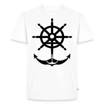 Ancre - T-shirt Premium bio Homme - blanc - Devant - Nico (187cm)