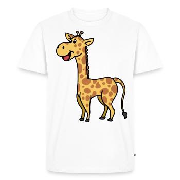 Girafe Giraffen Animaux sauvages Animaux Animaux Animaux Enfants - T-shirt Premium bio Homme - blanc - Devant - Nico (187cm)