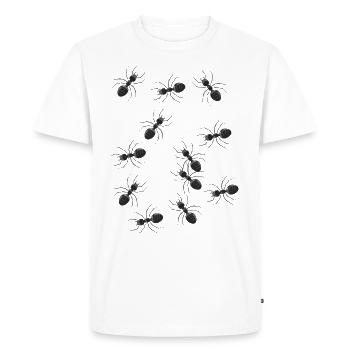Fourmis Animaux Insectes Insectes Animaux de la forêt - T-shirt Premium bio Homme - blanc - Devant - Nico (187cm)