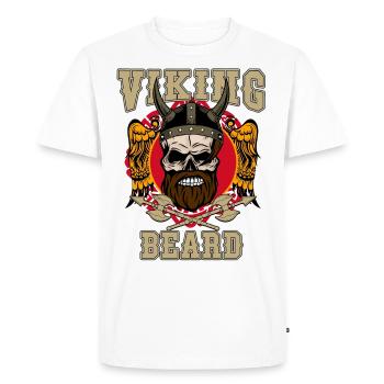VIKINGS - Men's Premium Organic T-Shirt - white - Front - Nico (187cm)