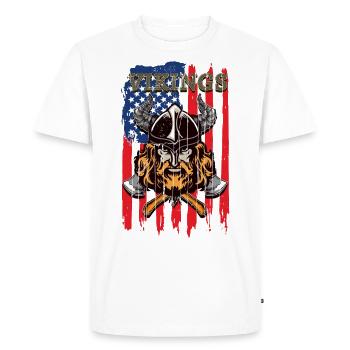 VIKINGS - T-shirt Premium bio Homme - blanc - Devant - Nico (187cm)