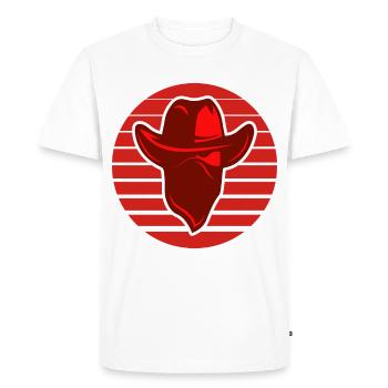 Roter Bandit - T-shirt Premium bio Homme - blanc - Devant - Nico (187cm)