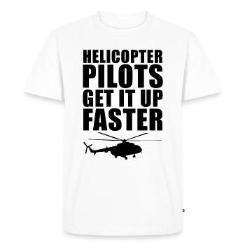 Helicopter pilot - Men's Premium Organic T-Shirt - white - Front - Nico (187cm)