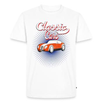 Automobile Classique automobile Classique - T-shirt Premium bio Homme - blanc - Devant - Nico (187cm)