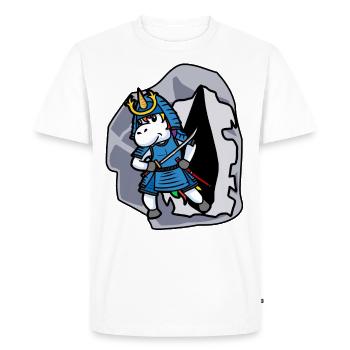 Licornes Licornes Chevalier Fantasy Épée Enfants - T-shirt Premium bio Homme - blanc - Devant - Nico (187cm)