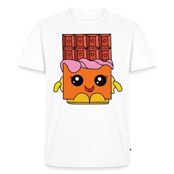 KAWAII chocolate - Men's Premium Organic T-Shirt - white - Front - Nico (187cm)