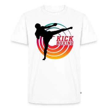 KICKBOXING - Kick Boxer - T-shirt Premium bio Homme - blanc - Devant - Nico (187cm)