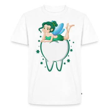 Dentiste dentaire dents dents t-shirt - T-shirt Premium bio Homme - blanc - Devant - Nico (187cm)