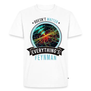 Feynman Vintage - n'a pas d'importance - T-shirt Premium bio Homme - blanc - Devant - Nico (187cm)
