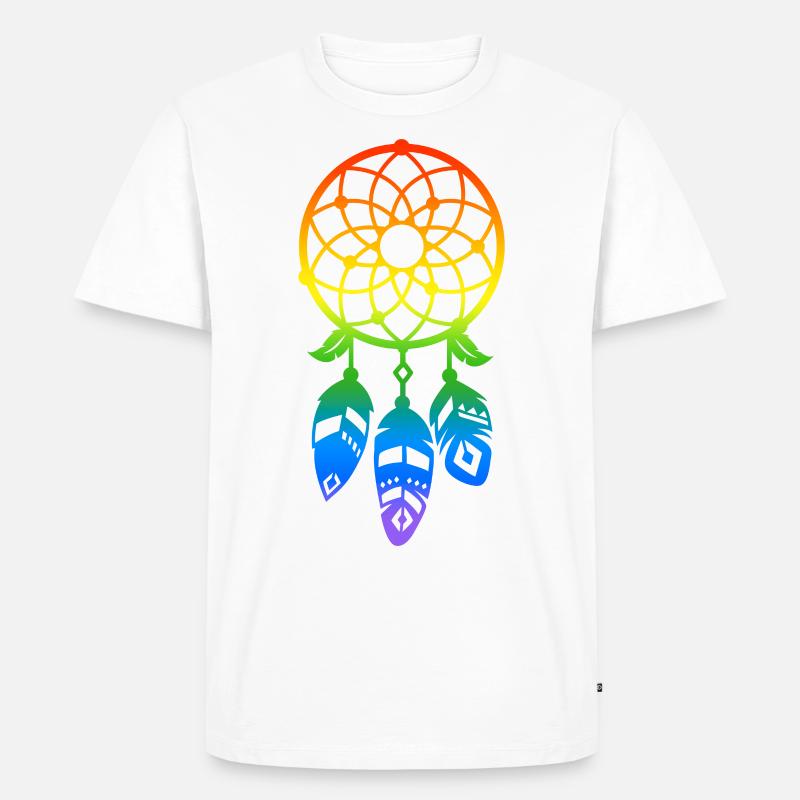 LGBT Pride Traumfänger Geschenkidee - Männer Premium Bio T-Shirt - Weiß