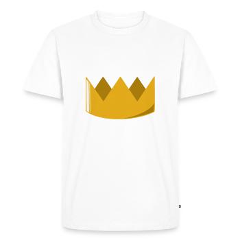 Couronne - T-shirt Premium bio Homme - blanc - Devant - Nico (187cm)