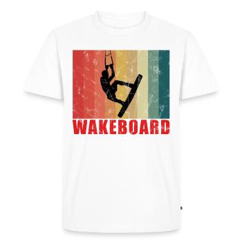 WAKEBOARD - Men's Premium Organic T-Shirt - white - Front - Nico (187cm)