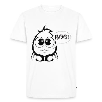 petit monstre mignon - T-shirt Premium bio Homme - blanc - Devant - Nico (187cm)