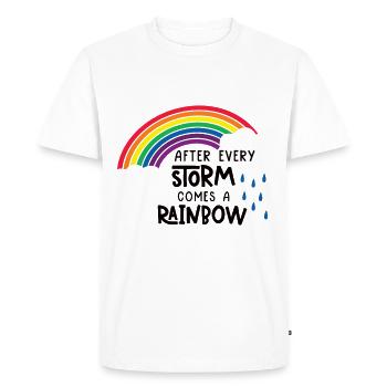 Arc-en-ciel - T-shirt Premium bio Homme - blanc - Devant - Nico (187cm)