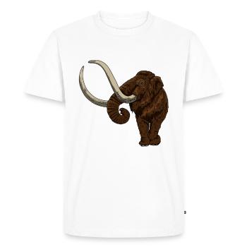 Mammouth de Ice Age Idée cadeau pour disparu - T-shirt Premium bio Homme - blanc - Devant - Nico (187cm)